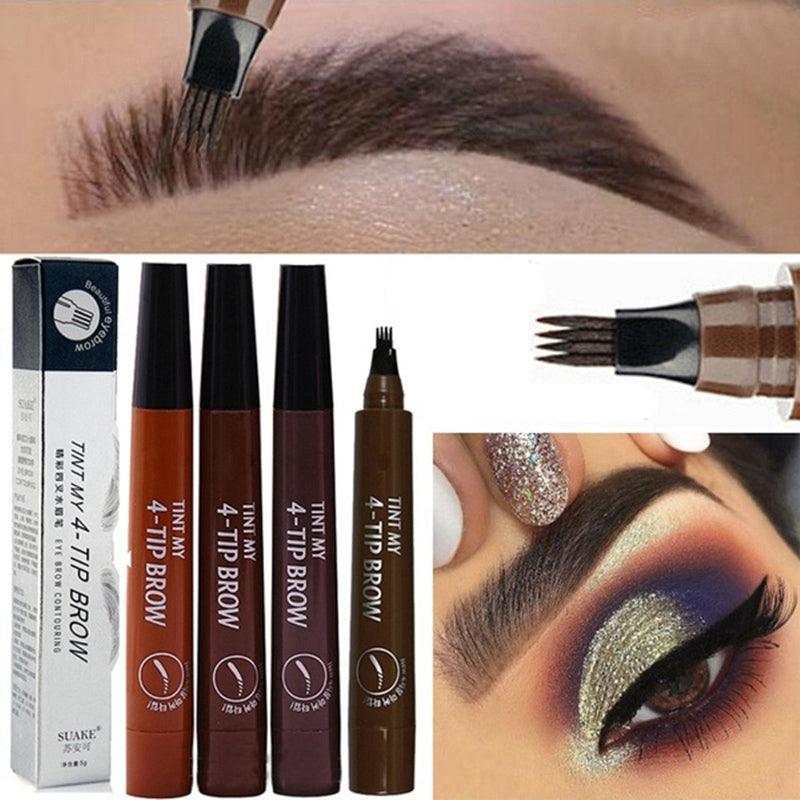 3D 5 Color Waterproof Natural Eyebrow Pencil